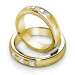 0.65CT Princess Cut Diamonds Wedding Set In 14KT Yellow Gold