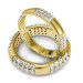2.50CT Diamonds Studded In 18KT Yellow Gold Wedding Set 
