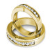 1.05CT Diamonds Wedding Set In 14KT Yellow Gold