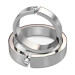 14KT White Gold 0.35CT Round Cut Diamonds Wedding Set