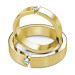 18KT Yellow Gold 0.35CT Round Cut Diamonds Wedding Set