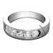 0.35CT Round Cut Diamond Wedding Band