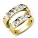 Round Cut 0.95CT Diamonds Wedding Cut In 18KT Yellow Gold