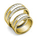 18KT Yellow Gold 1.35CT Diamonds Wedding Set
