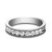 0.45CT Round Cut Diamond Wedding Band
