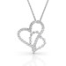 Heart Pendant with 0.90CT Round Cut Diamonds within Platinum