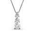 0.90CT (I-K Color and SI2-I1 Clarity) 14KT White Gold Round Cut Diamond Pendant
