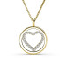0.25CT Round Cut Diamond Heart Pendant