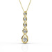 18KT Yellow Gold Diamond Pendant with Round Cut 0.20CT (I-J Color and VS2-SI1 Clarity) Diamonds