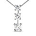 I-K Color and SI2-I1 Clarity 0.50CT Round Cut Platinum Diamond Pendant