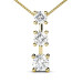 I-J Color and VS2-SI1 Clarity 0.50CT Round Cut 18KT Yellow Gold Diamond Pendant