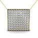 18KT Yellow Gold Diamond Pendant with 0.85CT Round Cut Diamonds Of I-K Color and SI2-I1 Clarity.