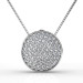 I-K Color and SI2-I1 Clarity 0.90CT Round Cut Diamond Pendant with Platinum
