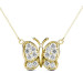 I-K Color and SI2-I1 Clarity 0.70CT Round Cut 14KT Yellow Gold Diamonds Pendant