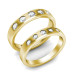 1.40CT Round Cut Diamond 14KT Yellow Gold Wedding Set 