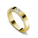 0.40CT Round Cut Diamond Wedding Band