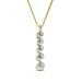 14KT Yellow Gold with I-J Color and VS2-SI1 Clarity 0.65CT Round Cut Diamond Pendant