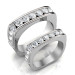 Round Cut Diamonds 2.40CT Wedding Set In 14KT White Gold