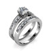 1.80CT Round Cut Diamond Bridal Set