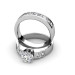 2.35CT Round and Princess Cut Diamond Bridal Set 
