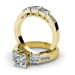 Stunning 2.40CT Princess Cut Diamond Bridal Set 