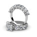 4.40CT Princess and Round Cut Diamonds Bridal Set