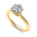0.55CT round cut diamonds solitaire ring