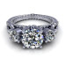 2.15CT round cut diamonds engagement ring