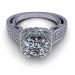 1.45CT round cut diamonds engagement ring