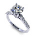 1.40CT round cut diamonds engagement ring