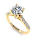 0.85CT round cut diamonds engagement ring