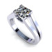 0.45CT princess cut diamonds solitaire ring