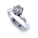 0.55CT round cut diamonds solitaire ring