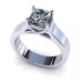 1.00CT princess cut diamonds solitaire ring