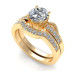1.20CT round cut diamonds bridal set