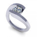 0.55CT round cut diamonds solitaire ring