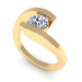 0.45CT round cut diamonds solitaire ring