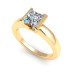 0.80CT princess cut diamonds solitaire ring