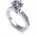 0.60CT round cut diamonds engagement ring