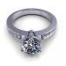 0.60CT round cut diamonds engagement ring
