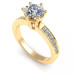 0.60CT round cut diamonds engagement ring