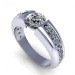 1.50CT round cut diamonds engagement ring