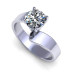 0.80CT round cut diamonds solitaire ring