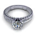 1.85CT round cut diamonds engagement ring