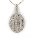 0.45CT round cut diamonds diamond pendants