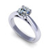 1.25CT round cut diamonds solitaire ring