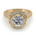 1.15CT round cut diamonds engagement ring