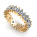 3.50CT round cut diamonds eternity ring