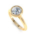 0.80CT round cut diamonds solitaire ring