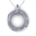 0.90CT round cut diamonds diamond pendants